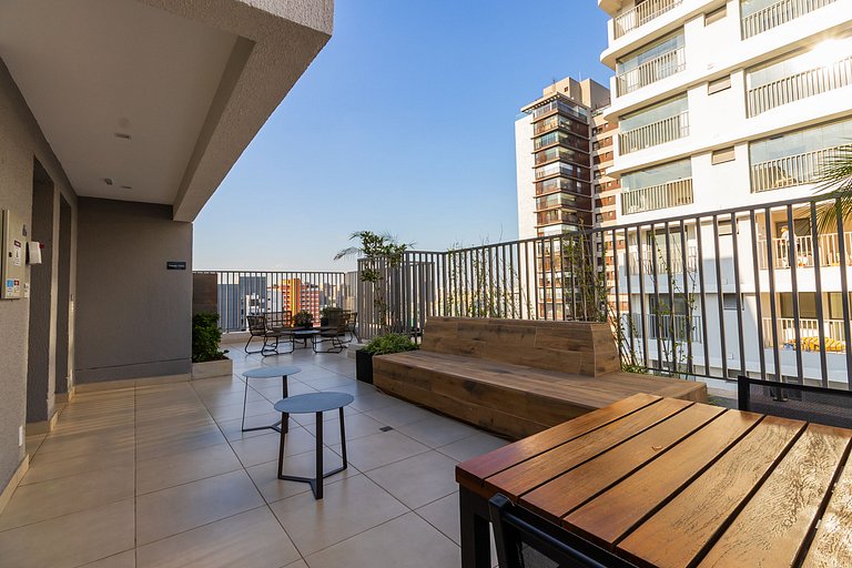 Studio na Pompeia com Vista Incrível próx. Allianz