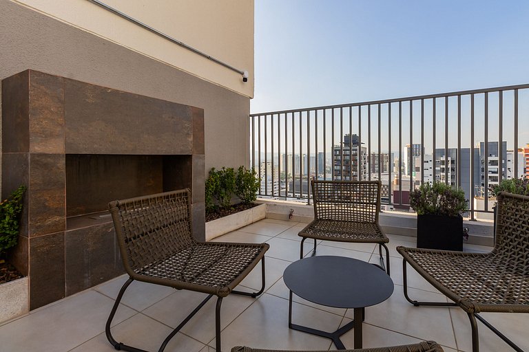 Studio na Pompeia com Vista Incrível próx. Allianz