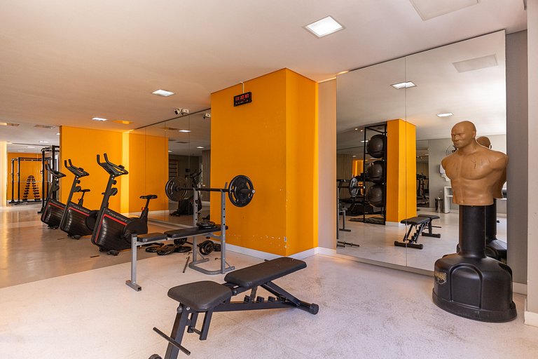 Apê Confortável 1 dorm. República | Vaga e Piscina