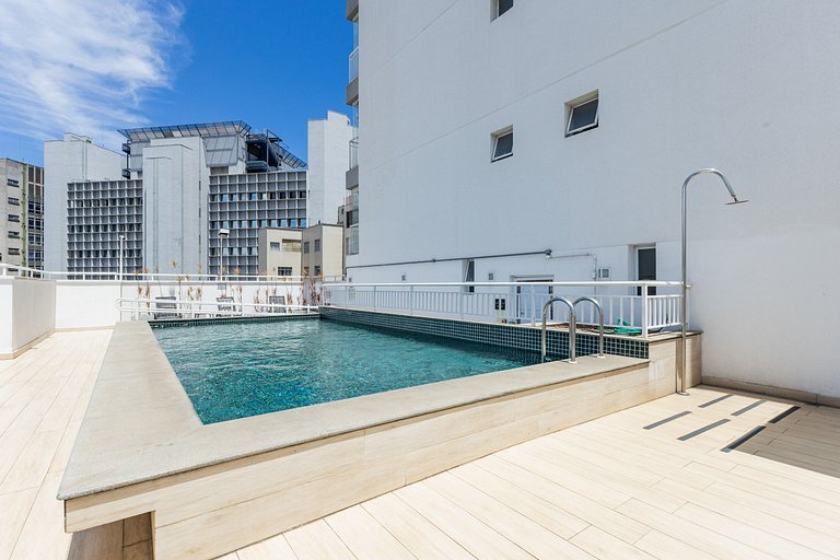 Apê Confortável 1 dorm. República | Vaga e Piscina