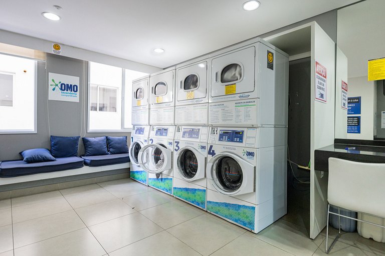 Apê Confortável 1 dorm. República | Vaga e Piscina