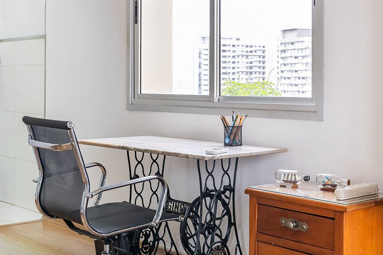 Belo Apê Vila Nova Conceição c/ Piscina, Vaga e AC