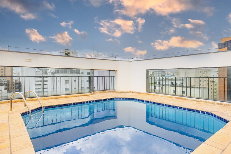 Belo Apê Vila Nova Conceição c/ Piscina, Vaga e AC