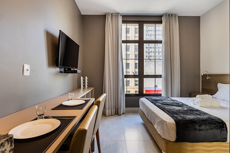 Studio moderno localizado no Centro Histórico SP