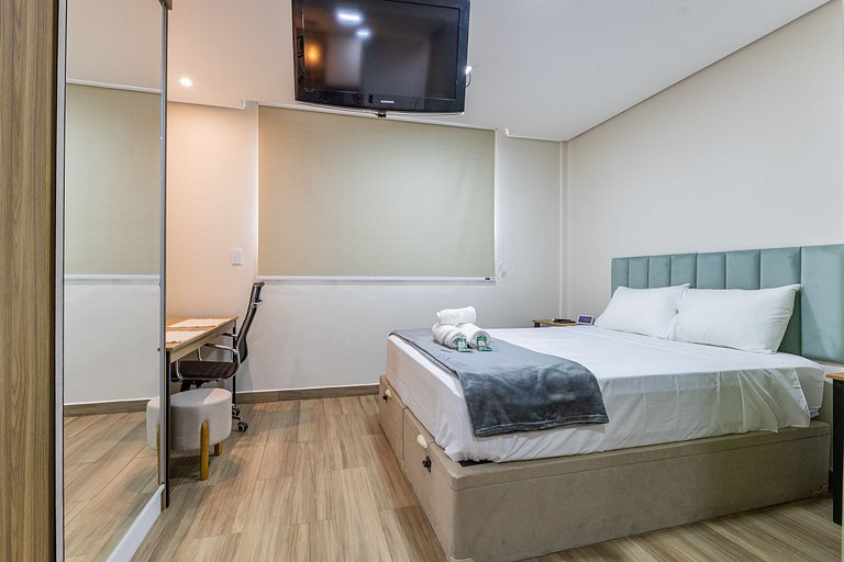 Estiloso Studio em Santa Cecília a 150m do metrô