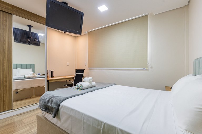 Estiloso Studio em Santa Cecília a 150m do metrô