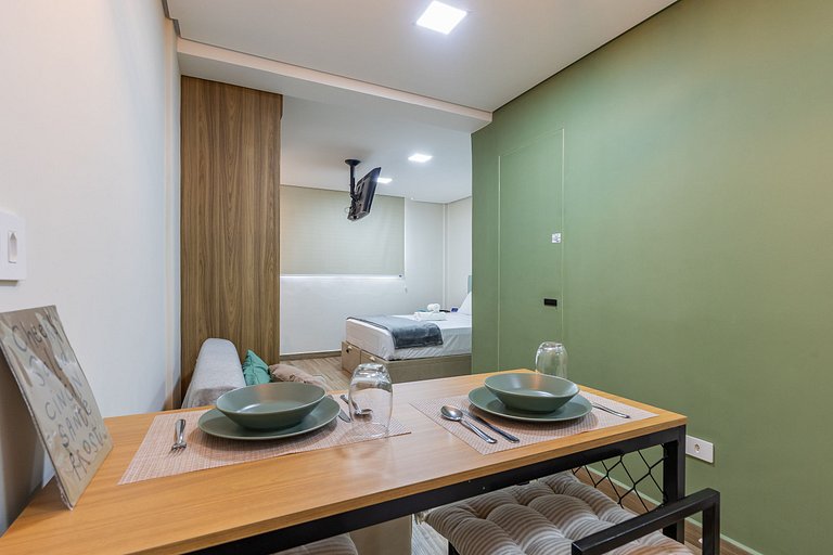 Estiloso Studio em Santa Cecília a 150m do metrô