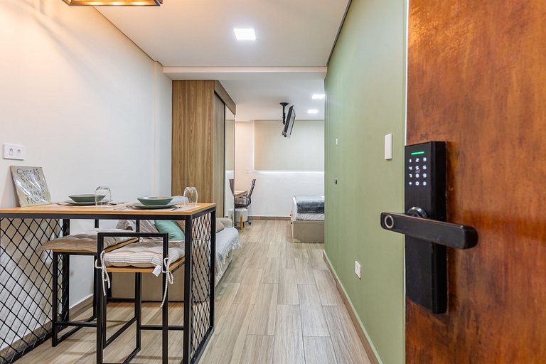 Estiloso Studio em Santa Cecília a 150m do metrô