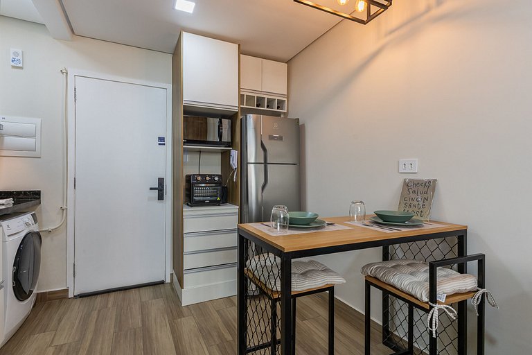Estiloso Studio em Santa Cecília a 150m do metrô