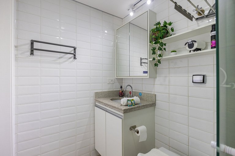 Estiloso Studio em Santa Cecília a 150m do metrô