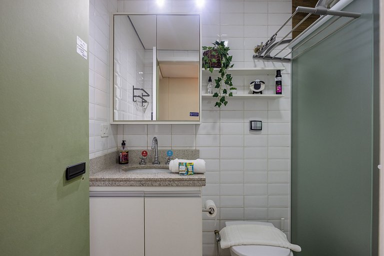 Estiloso Studio em Santa Cecília a 150m do metrô