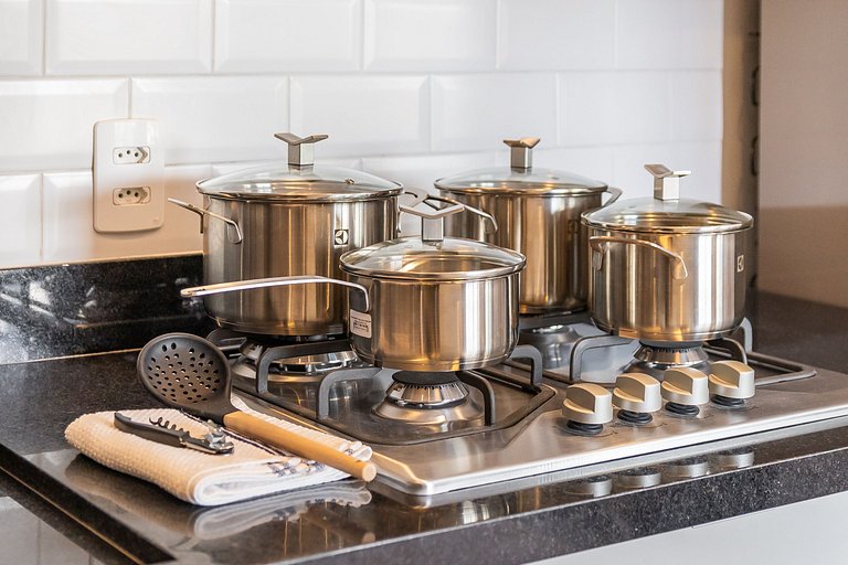 Sofisticado apê com 1 dormitório em Moema