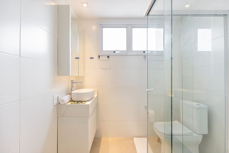 Sofisticado apê com 1 dormitório em Moema