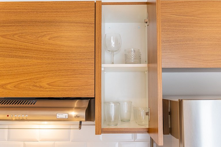 Sofisticado apê com 1 dormitório em Moema