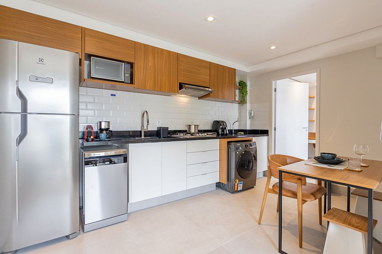 Moderno apartamento com 1 quarto em Moema