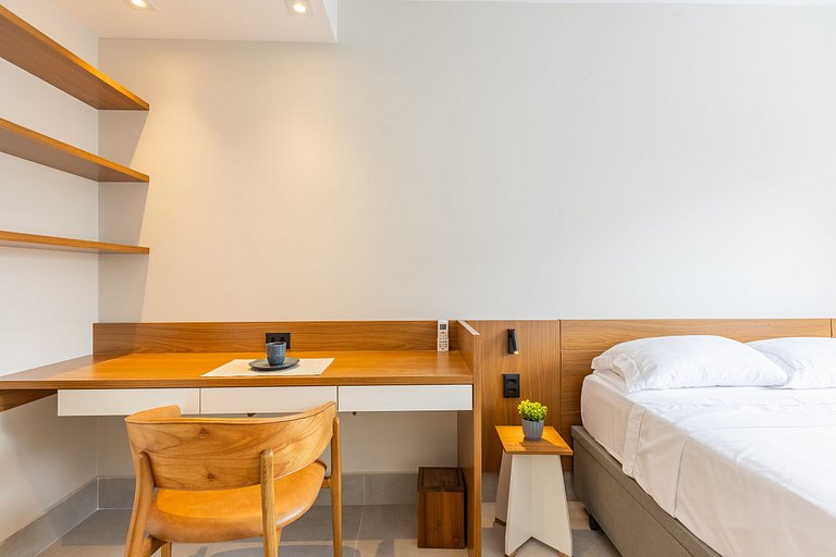 Apê Moderno com 1 quarto em Moema