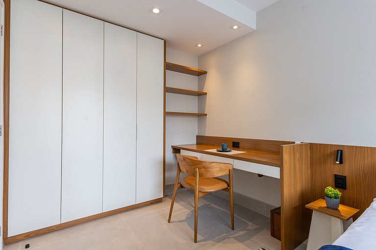 Apê Moderno com 1 quarto em Moema
