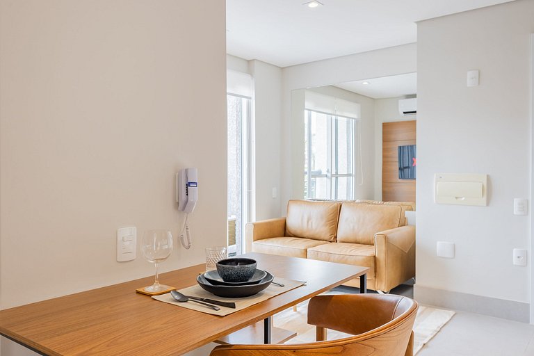 Moderno apartamento com 1 quarto em Moema