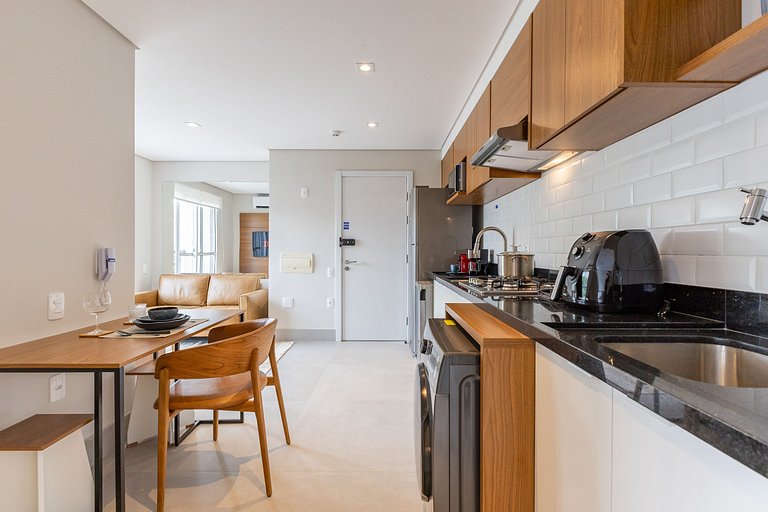 Moderno apartamento com 1 quarto em Moema