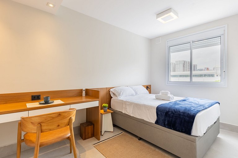 Apê Moderno com 1 quarto em Moema
