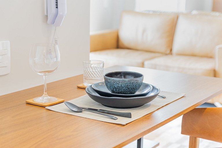 Moderno apartamento com 1 quarto em Moema