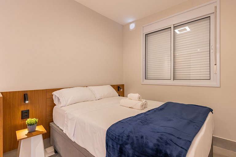 Apê Moderno com 1 quarto em Moema