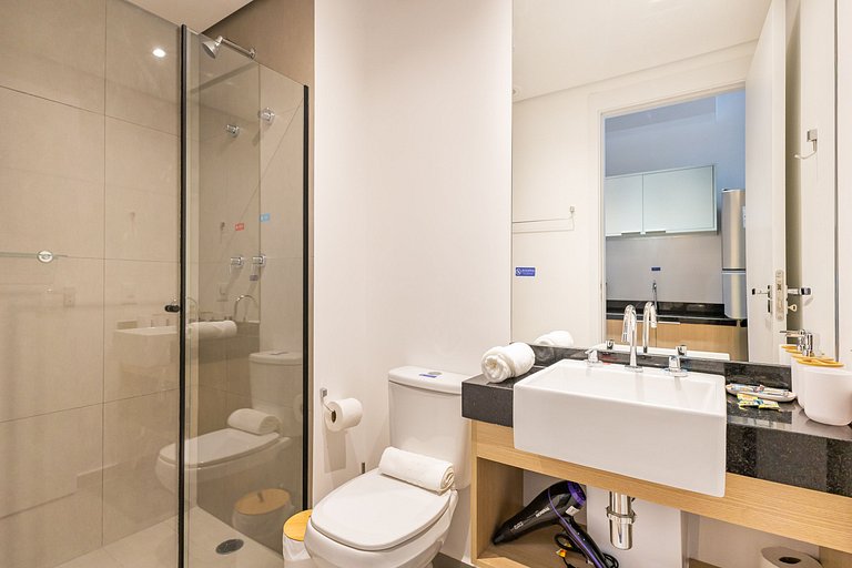 Studio Vila Madalena | Rooftop + Varanda + AC