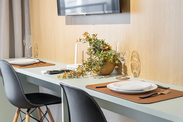 Studio Vila Madalena | Rooftop + Varanda + AC