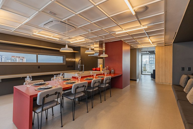 Studio Vila Madalena | Rooftop + Varanda + AC