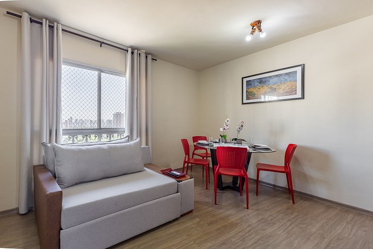 Apartamento espaçoso a 400m do Aeroporto Congonhas