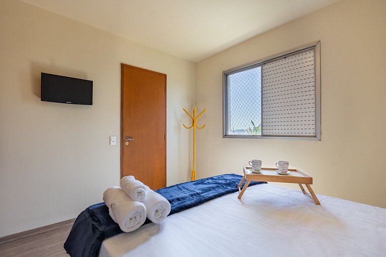 Apartamento espaçoso a 400m do Aeroporto Congonhas