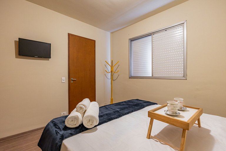 Apartamento espaçoso a 400m do Aeroporto Congonhas