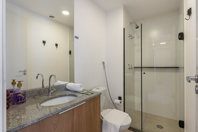 Moderno apartamento de 2 quartos em Moema
