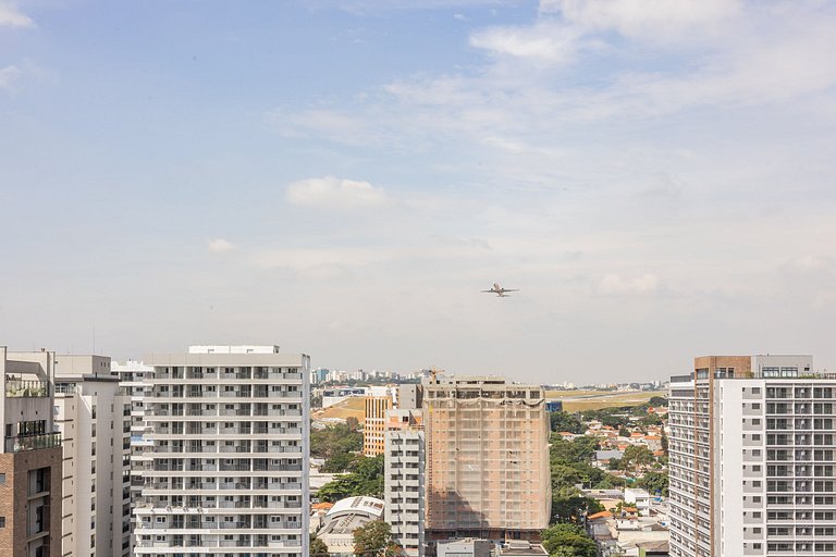 Moderno apartamento de 2 quartos em Moema