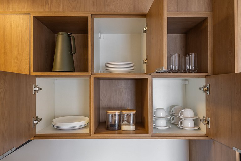 Moderno apartamento de 2 quartos em Moema