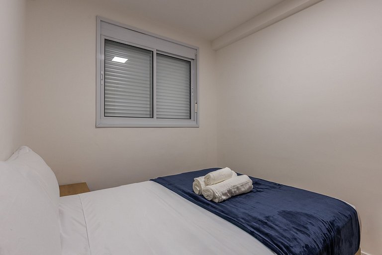 Moderno apartamento de 2 quartos em Moema