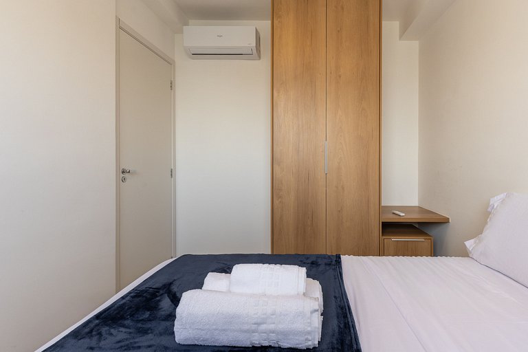 Moderno apartamento de 2 quartos em Moema