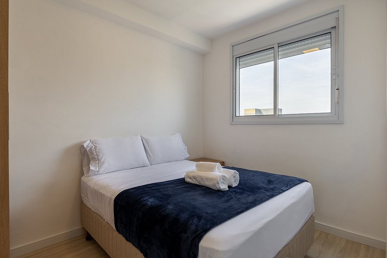 Moderno apartamento de 2 quartos em Moema