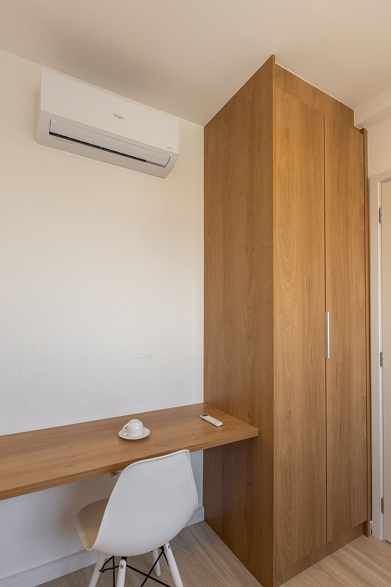 Moderno apartamento de 2 quartos em Moema