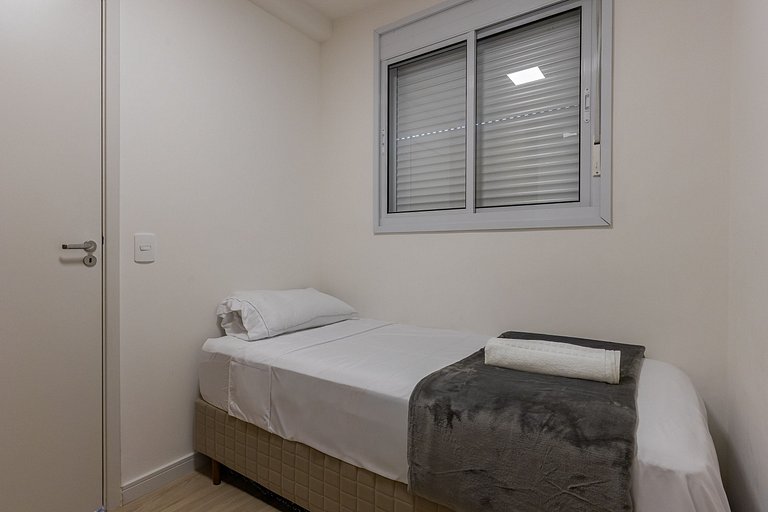 Moderno apartamento de 2 quartos em Moema
