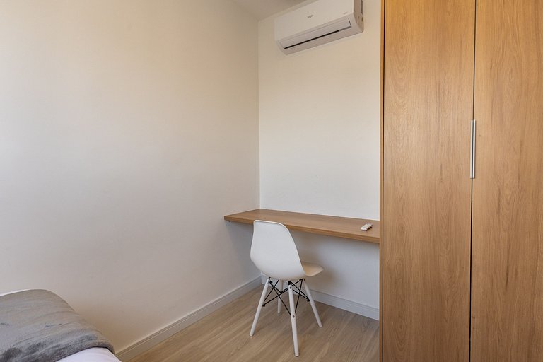 Moderno apartamento de 2 quartos em Moema