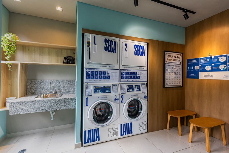 Moderno apartamento de 2 quartos em Moema