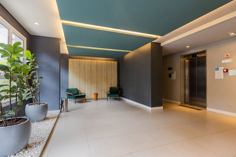 Moderno apartamento de 2 quartos em Moema