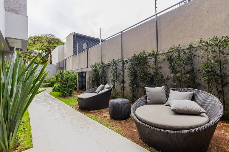 Moderno apartamento de 2 quartos em Moema