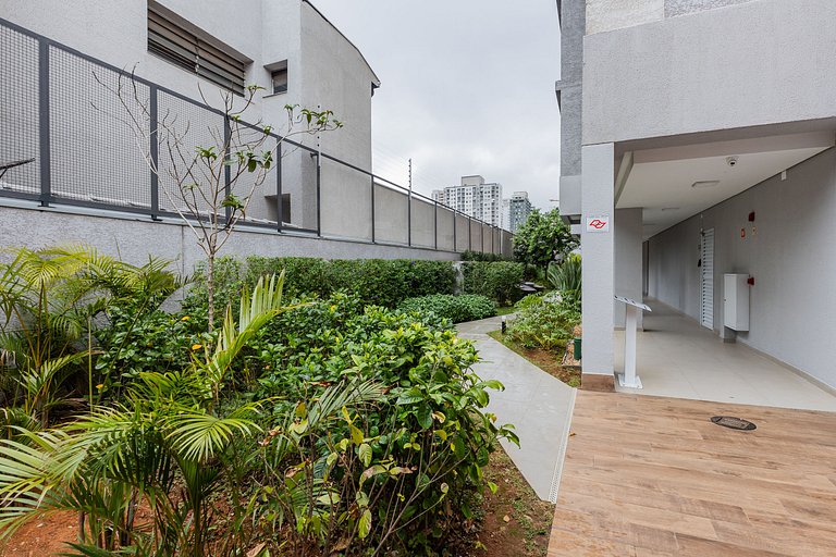 Moderno apartamento de 2 quartos em Moema