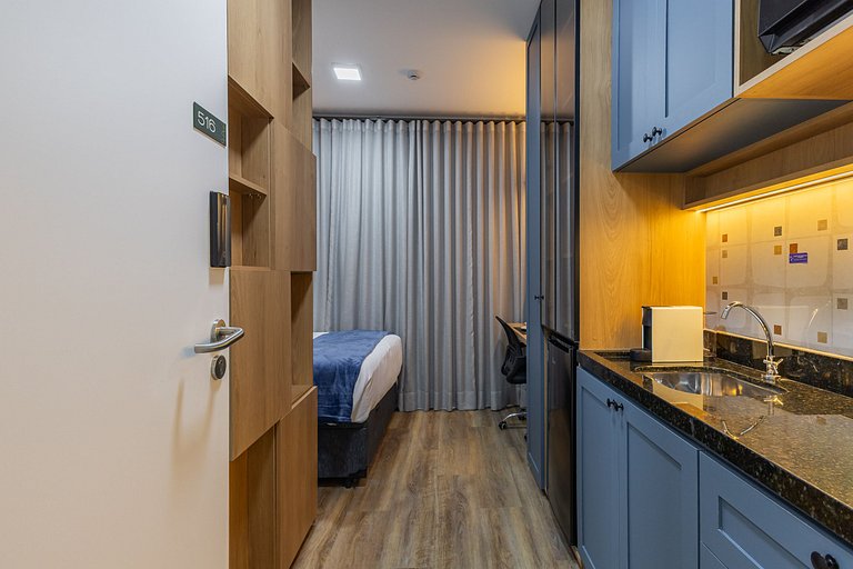 Belo Studio com AC com ótima localização Brooklin