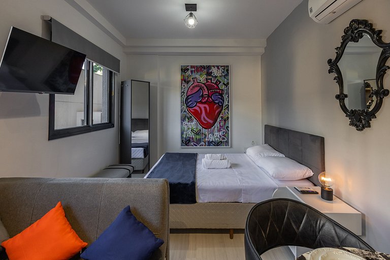 Studio moderno e confortável na Vila Olímpia