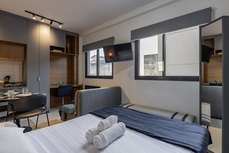 Studio moderno e confortável na Vila Olímpia