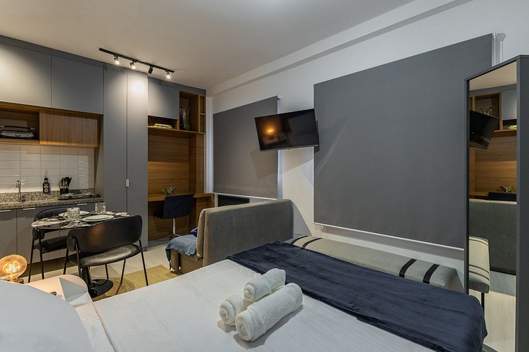 Studio moderno e confortável na Vila Olímpia