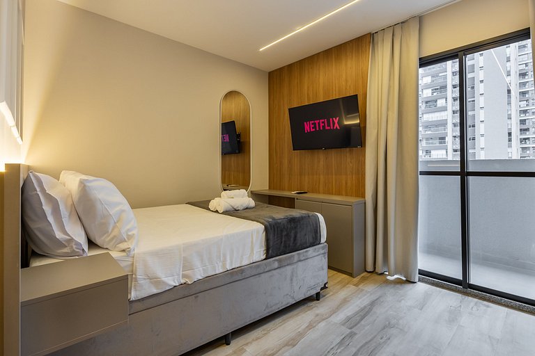 Confortável Studio no Brooklin para até 4 pessoas